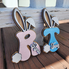 Bunny Ears Easter Basket Tags