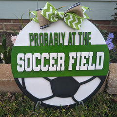 Soccer Field Door Hanger image 0