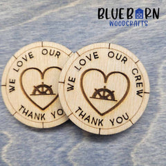 Cruise Crew Thank You Coins | Cruise Swag