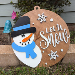 Let It Snow Door Hanger