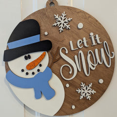 Let It Snow Door Hanger