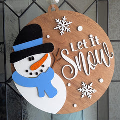 Let It Snow Door Hanger
