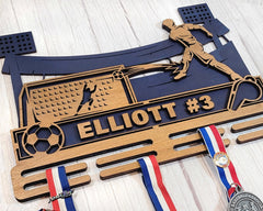 Personalized Soccer Sports Medal Holder