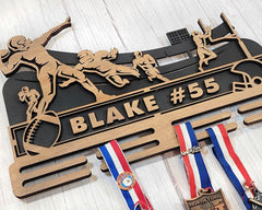 Personalized Football Sports Medal Holder