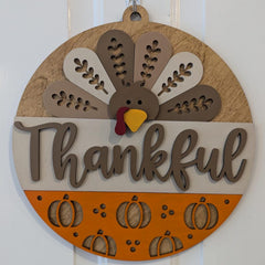 Thanksgiving Turkey Door Hanger