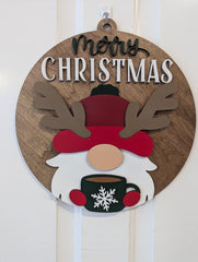 Holiday Gnome Door Hanger