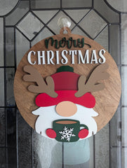 Holiday Gnome Door Hanger