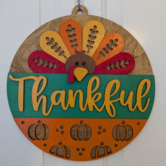 Thanksgiving Turkey Door Hanger