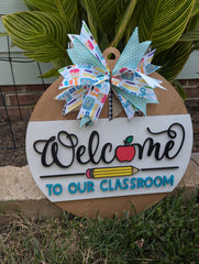 Welcome to Our Classroom Door Hanger | Teacher Gift