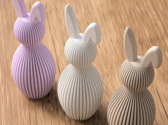 Modern 3D-Printed Easter Bunny w/ Folded Ear Decoration | Easter Gifts | Easter Decor