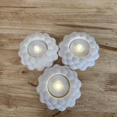 Modern 3D-Printed Bubbly Tea Light Holder 3 Pack