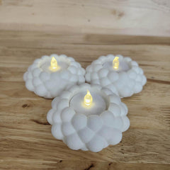 Modern 3D-Printed Bubbly Tea Light Holder 3 Pack