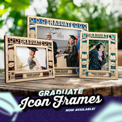 Personalized Graduate Icon Picture Frames | Graduate Gifts