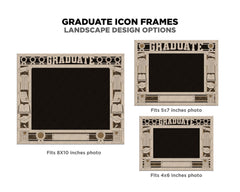 Personalized Graduate Icon Picture Frames | Graduate Gifts
