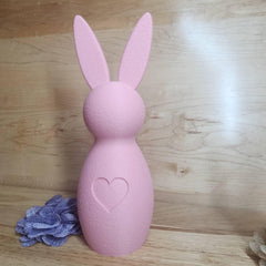 Modern Fuzzy 3D-Printed Easter Bunny Decoration | Easter Gifts | Easter Decor
