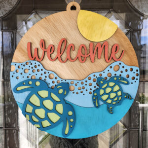 Alternative view of Turtle Beach Welcome Door Hanger