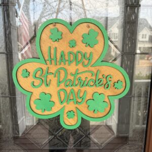 Clover Door Hanger - Happy St. Patrick's Day