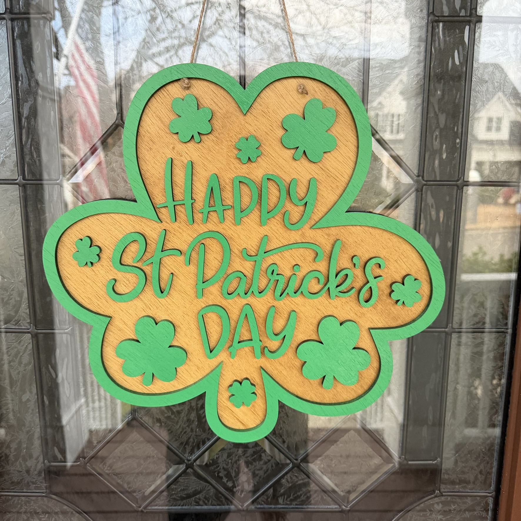 Clover Door Hanger - Happy St. Patrick's Day