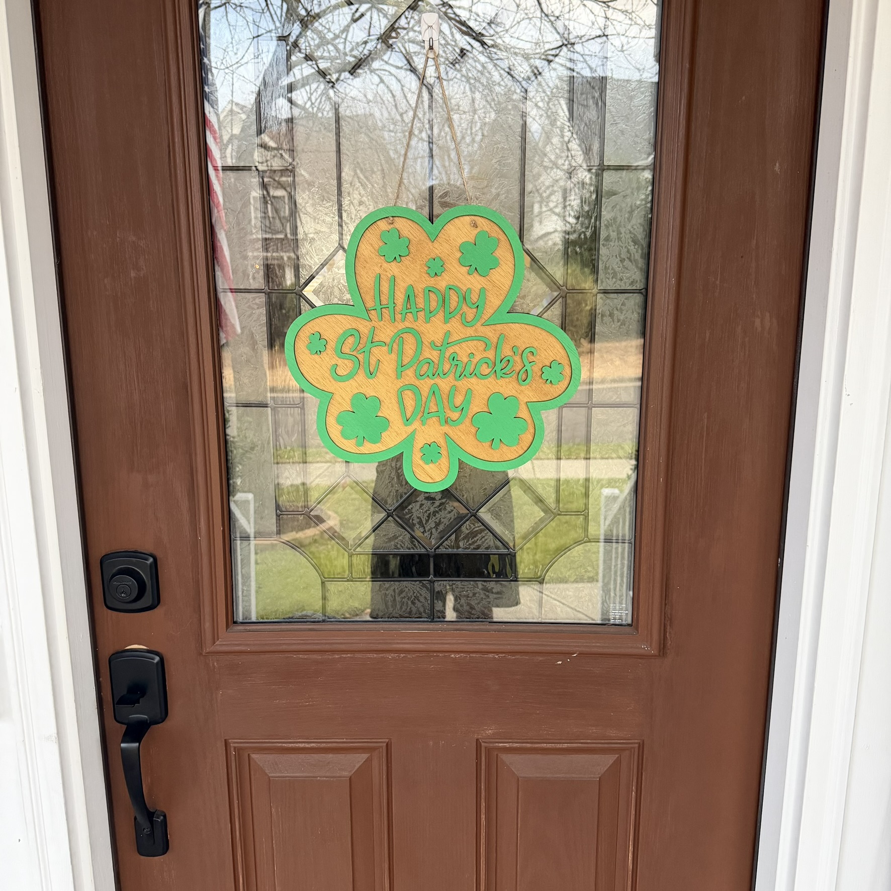 Clover Door Hanger - Happy St. Patrick's Day - Image 5