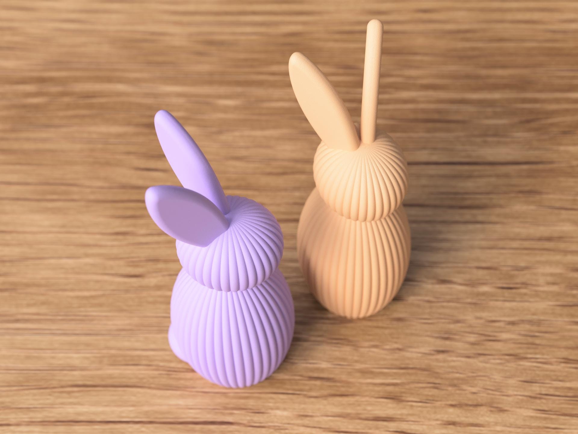 3D Printed Easter Bunny w/ Bushy Tail - Image 5