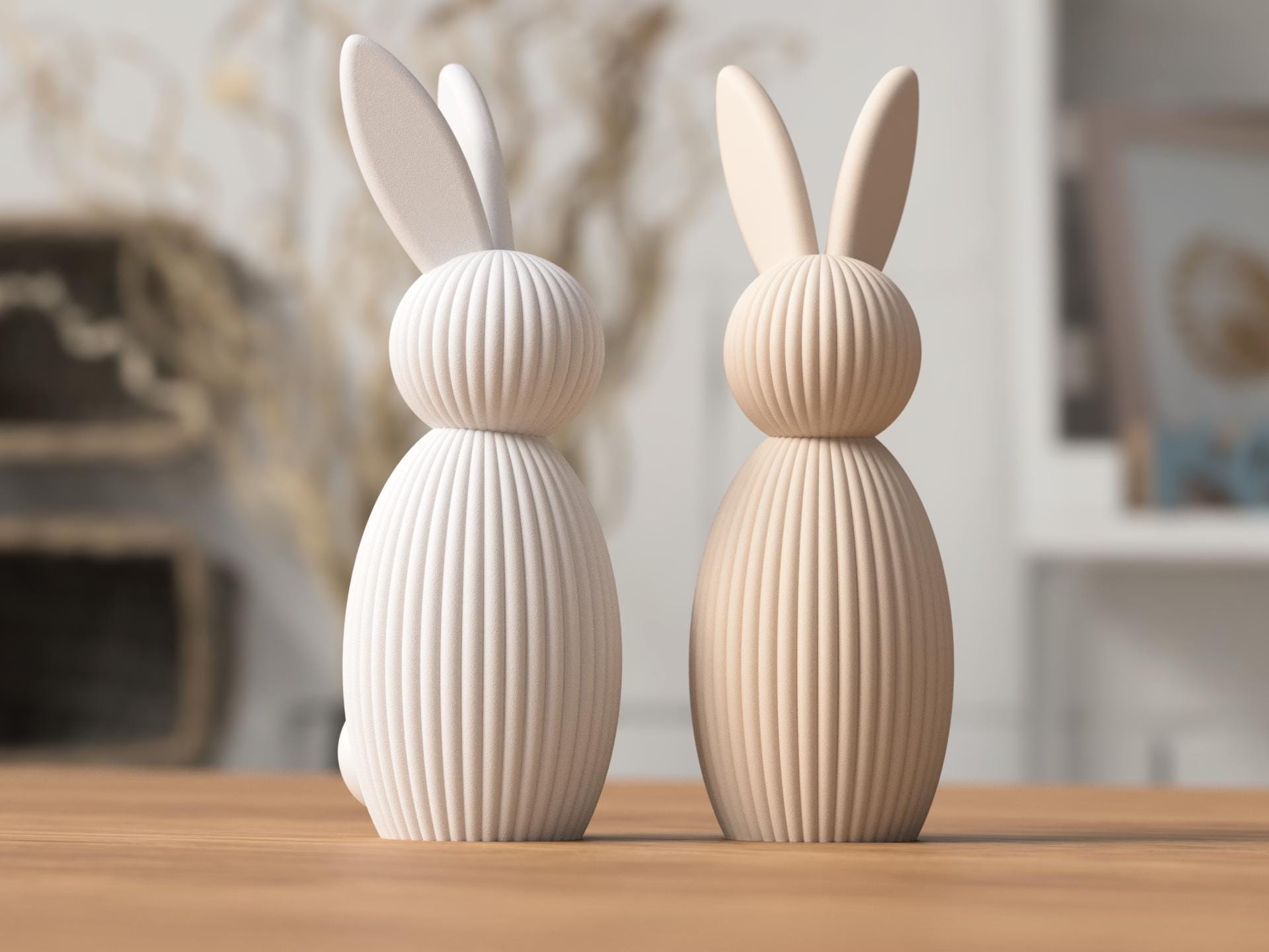 3D Printed Easter Bunny w/ Bushy Tail