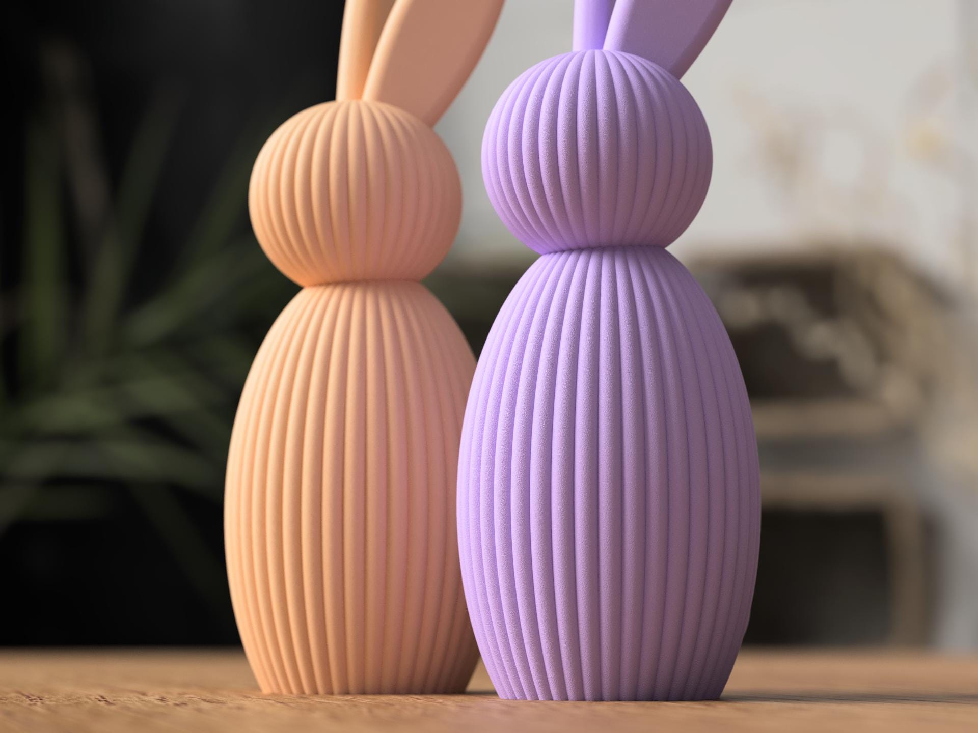 3D Printed Easter Bunny w/ Bushy Tail - Image 3